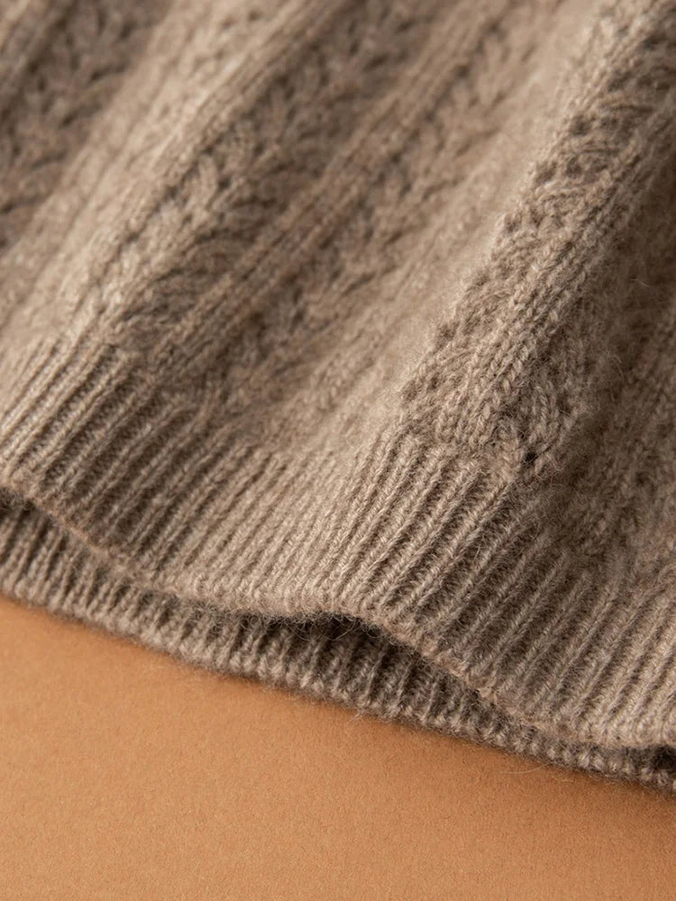 White Strawberries Cashmere Knit Womens Hat | Hypoallergenic - Allergy Friendly - Naturally Free