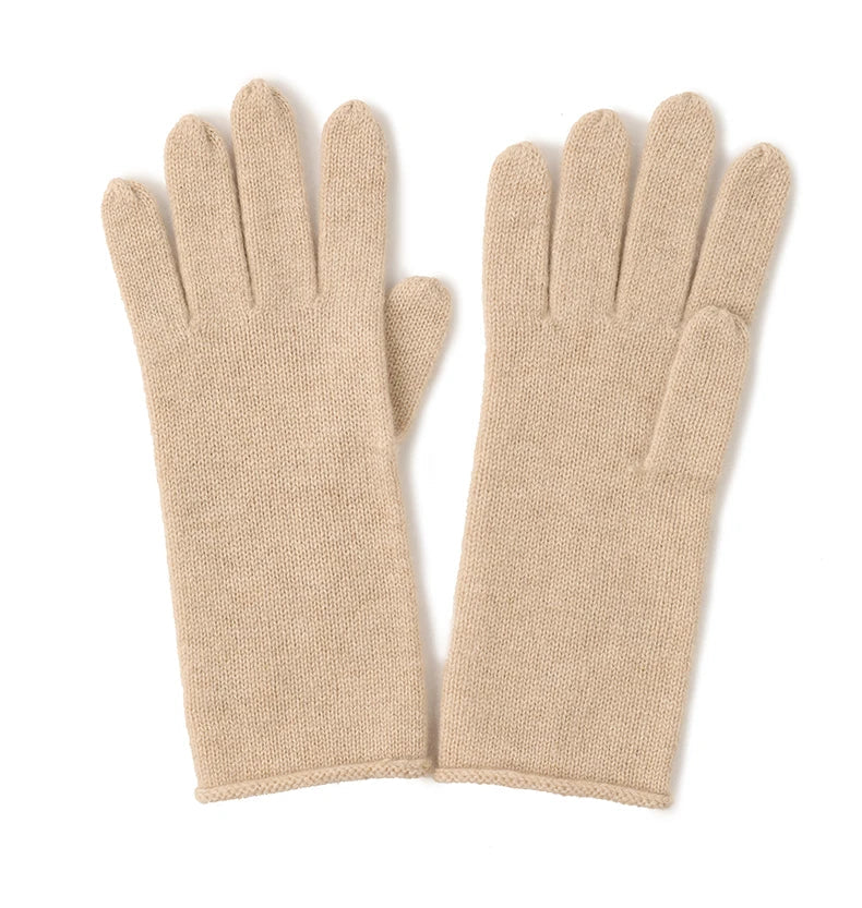 Winter's Warmth Knit 100% Cashmere Womens Gloves | Hypoallergenic - Allergy Friendly - Naturally Free