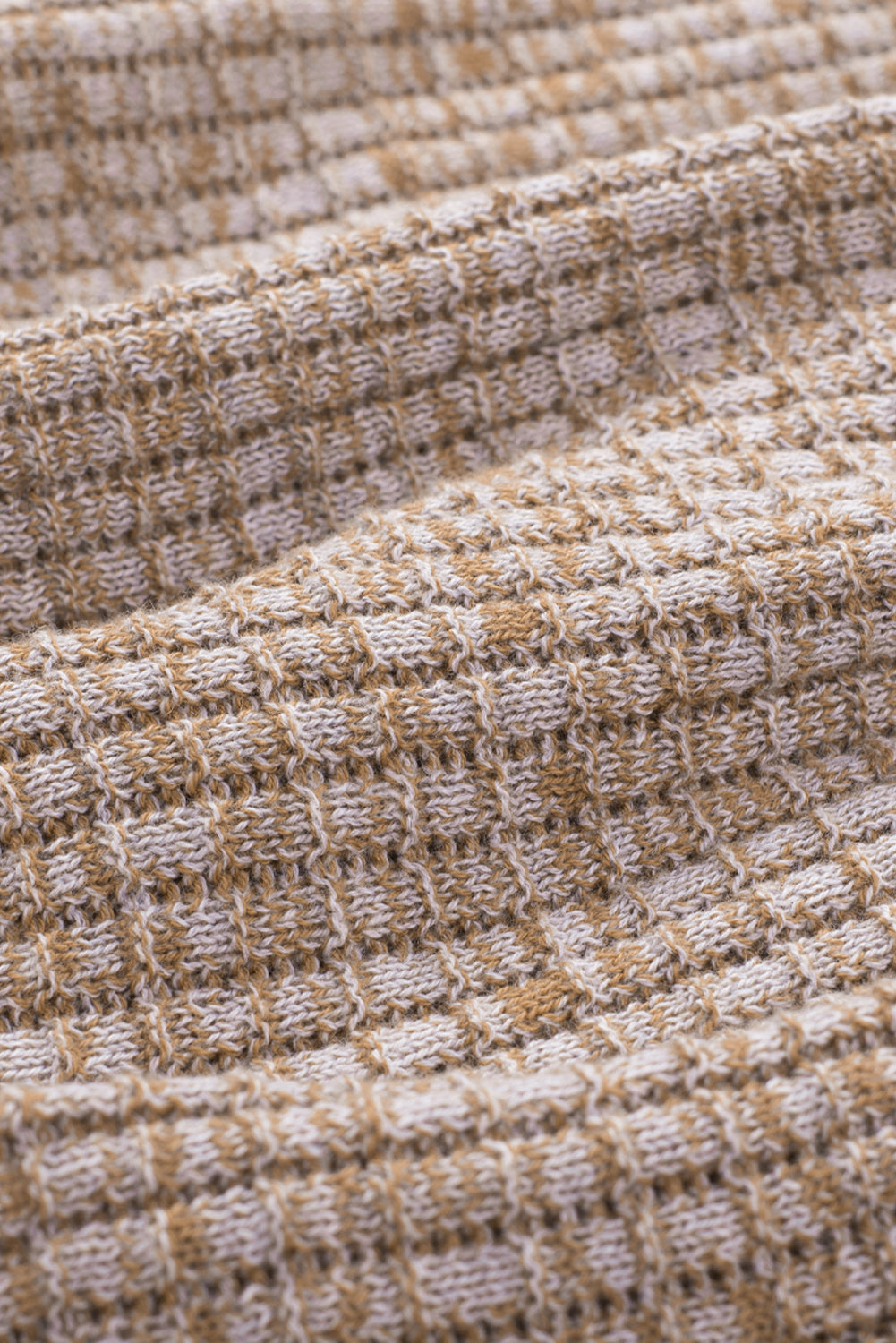 Cloudy Meadow Waffle Knit Womens Sweater