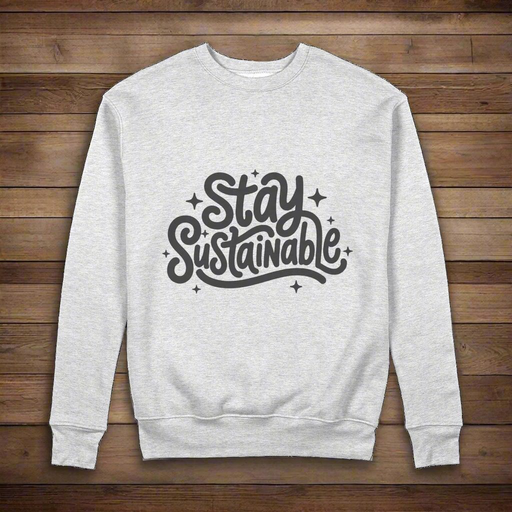 Stay Sustainable 100% Organic Cotton Sweatshirt