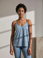 Spiced Pear V-Neck Basic Camisole Viscose Womens Lounge Tank Top