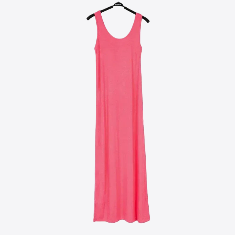 Breezy Coral Sleeveless Cotton Womens Dress