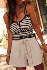 Golden Dune Viscose Linen Womens Shorts