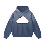 Azure Mist Oversized Cotton Hoodie