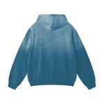 Azure Mist Oversized Cotton Hoodie