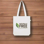 Naturally Free Sustainable Brand 100% Organic Cotton Graphic Tote Bag