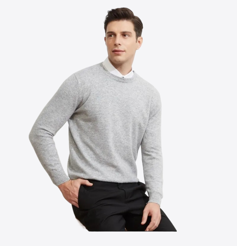 Crimson Maple Knit Mens Cashmere Sweater