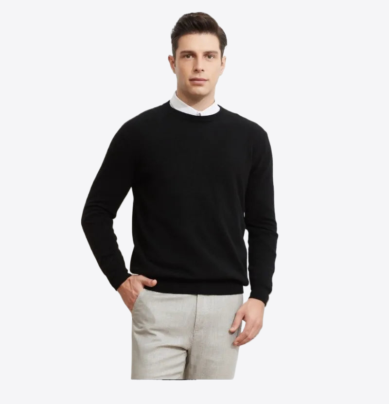 Crimson Maple Knit Mens Cashmere Sweater