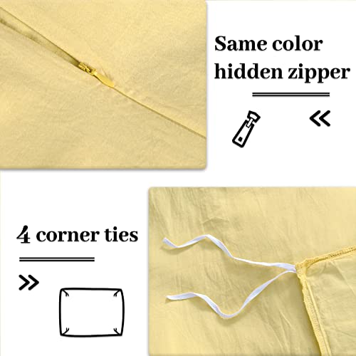 Pure Serenity Solid Organic Cotton Duvet Cover & Pillowcase Set