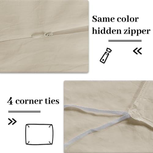 Pure Serenity Solid Organic Cotton Duvet Cover & Pillowcase Set