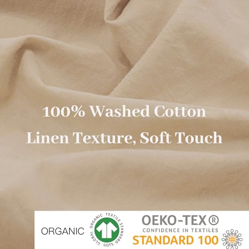 Pure Serenity Solid Organic Cotton Duvet Cover & Pillowcase Set