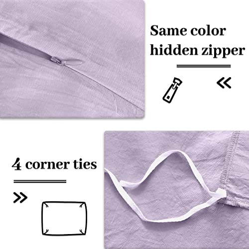 Pure Serenity Solid Organic Cotton Duvet Cover & Pillowcase Set