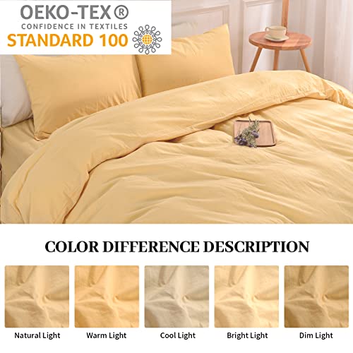 Pure Serenity Solid Organic Cotton Duvet Cover & Pillowcase Set