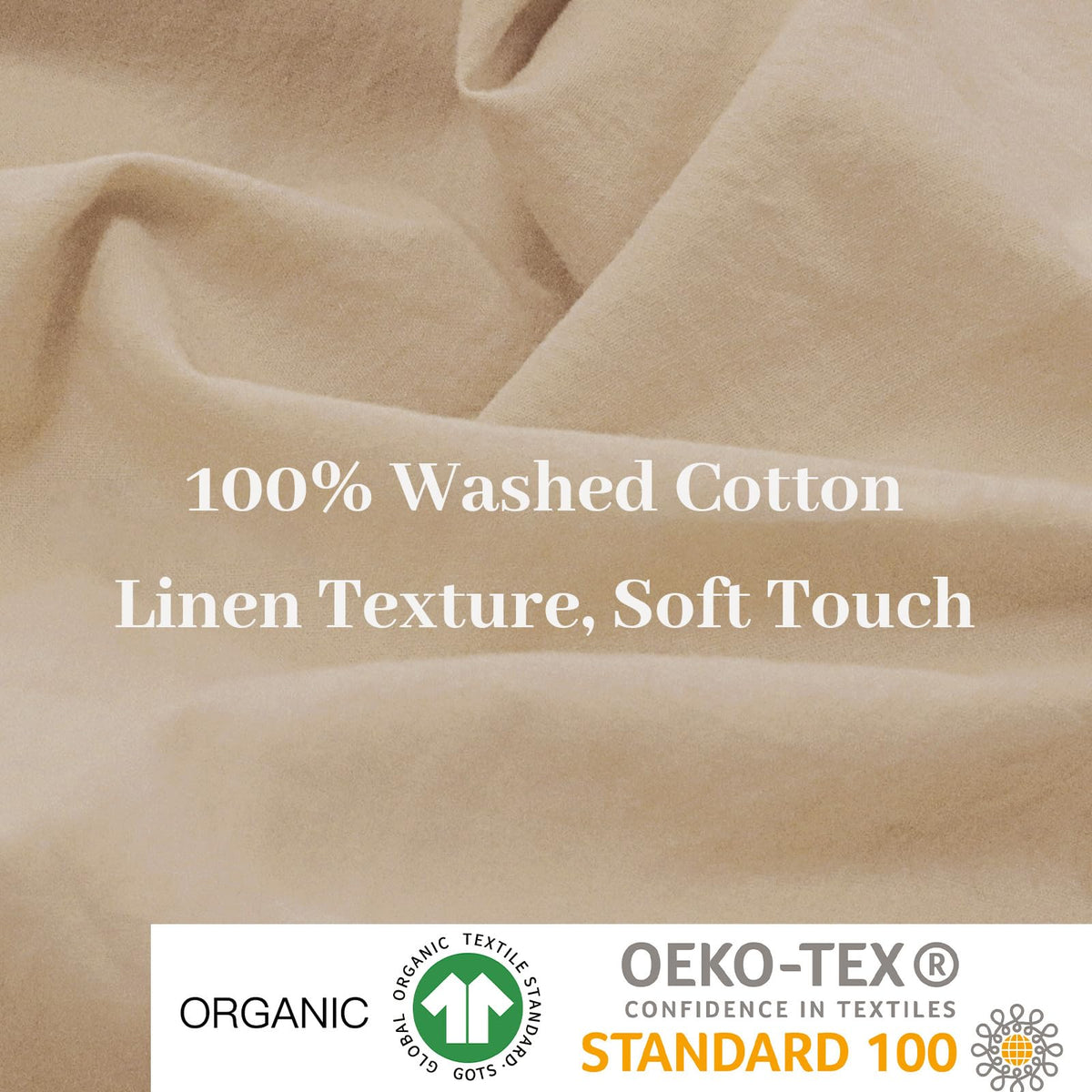 Pure Serenity Solid Organic Cotton Duvet Cover & Pillowcase Set