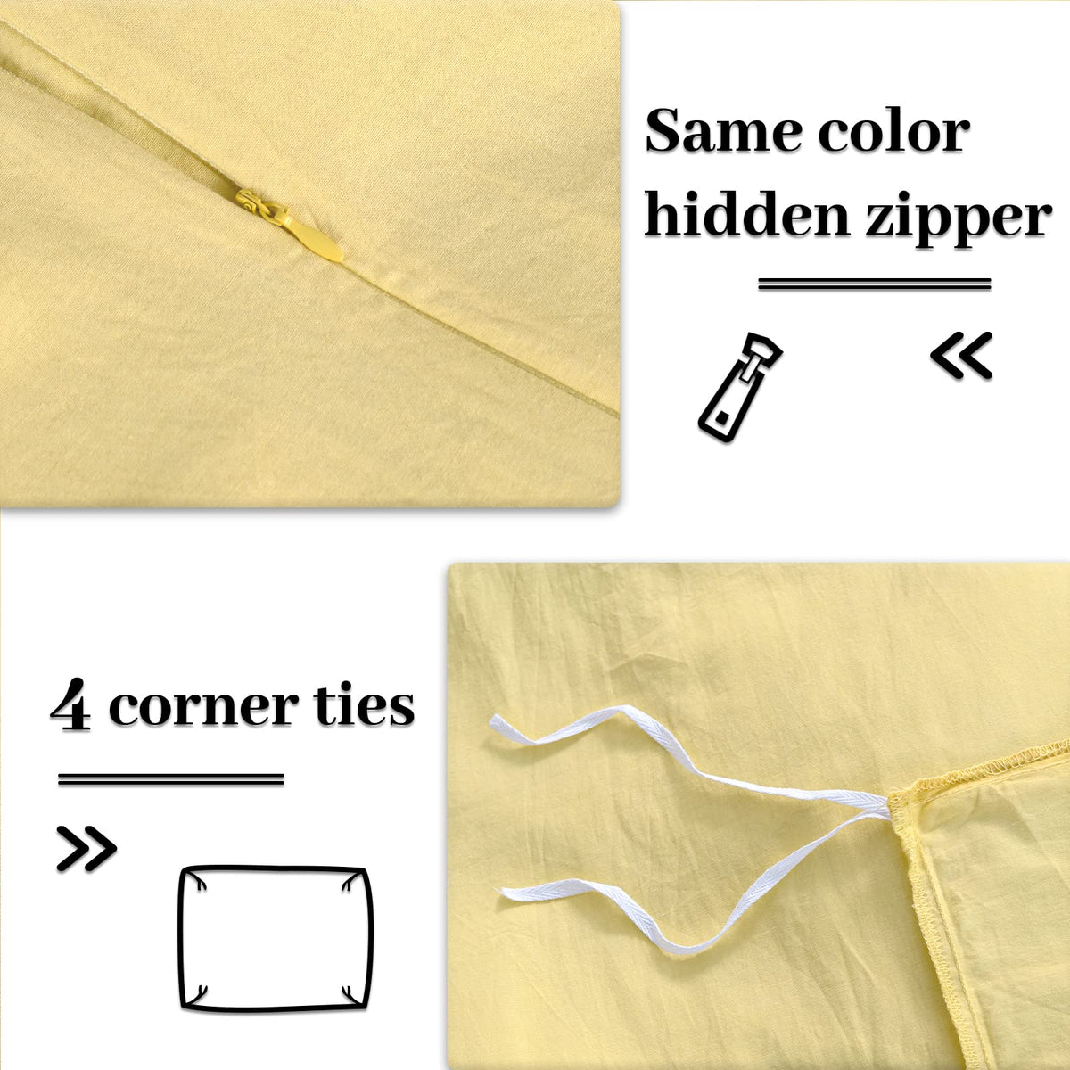 Pure Serenity Solid Organic Cotton Duvet Cover & Pillowcase Set