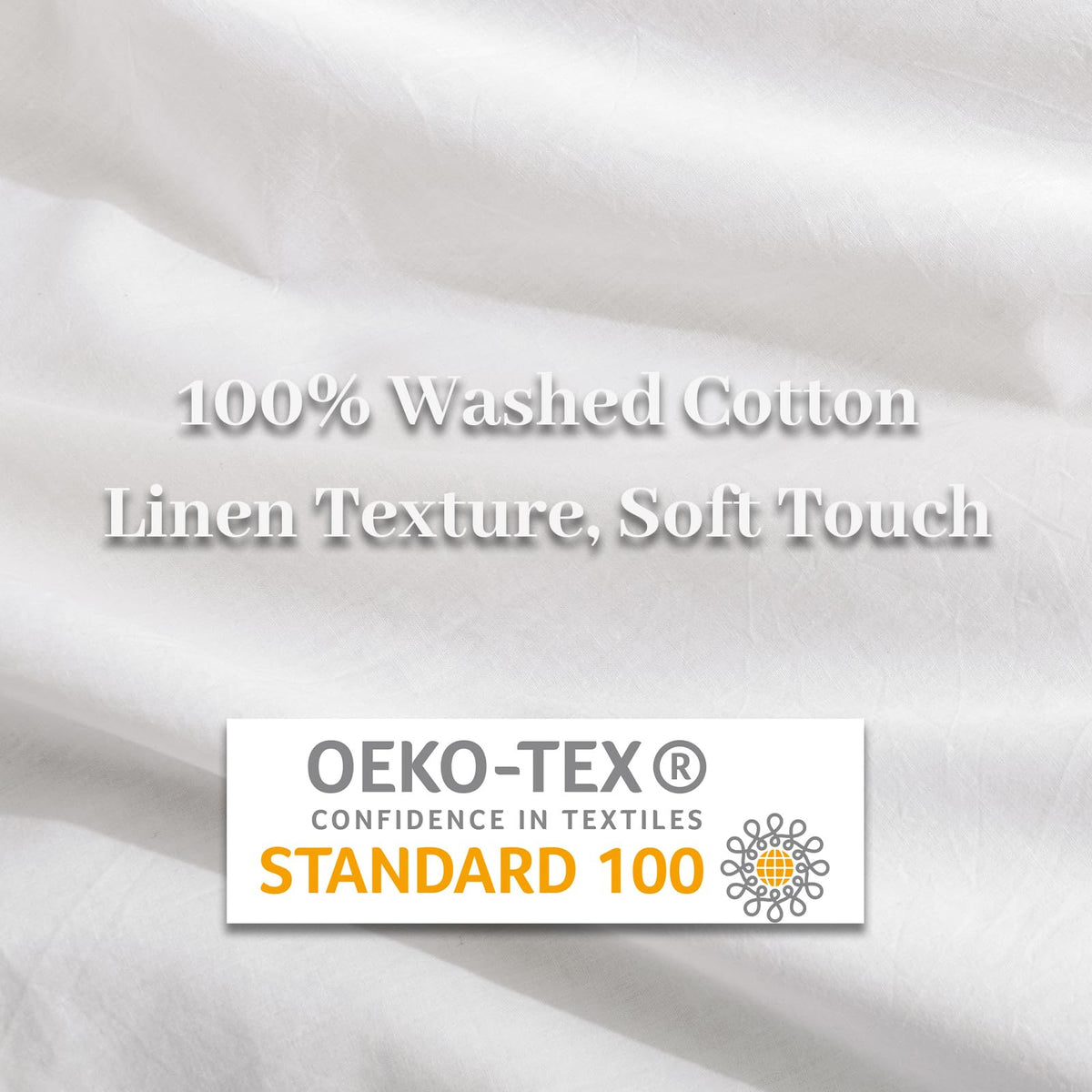 Pure Serenity Solid Organic Cotton Duvet Cover & Pillowcase Set