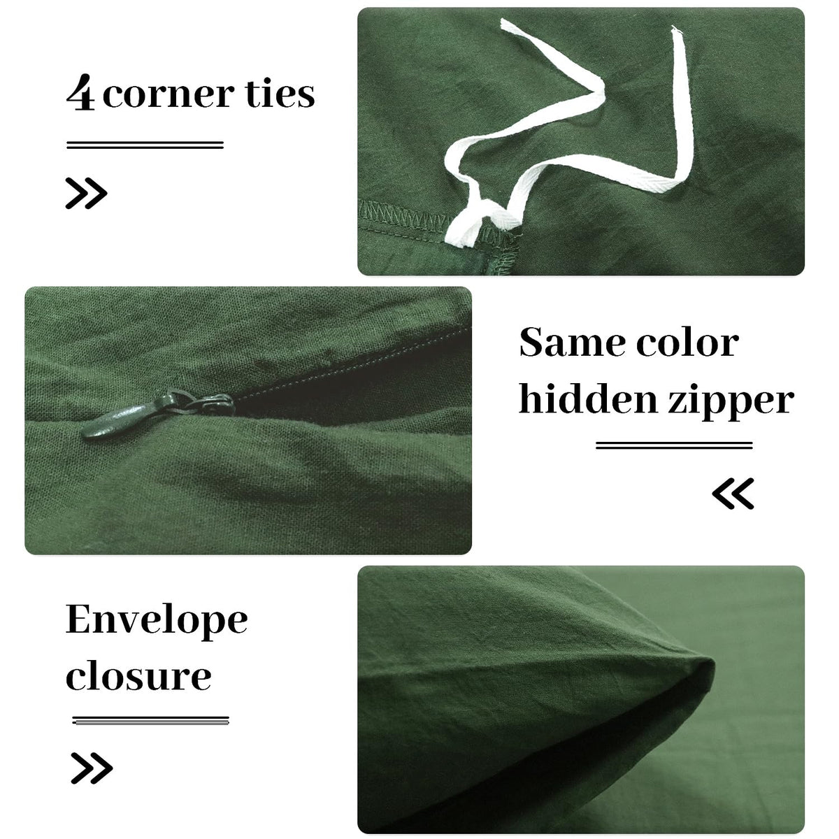 Pure Serenity Solid Organic Cotton Duvet Cover & Pillowcase Set