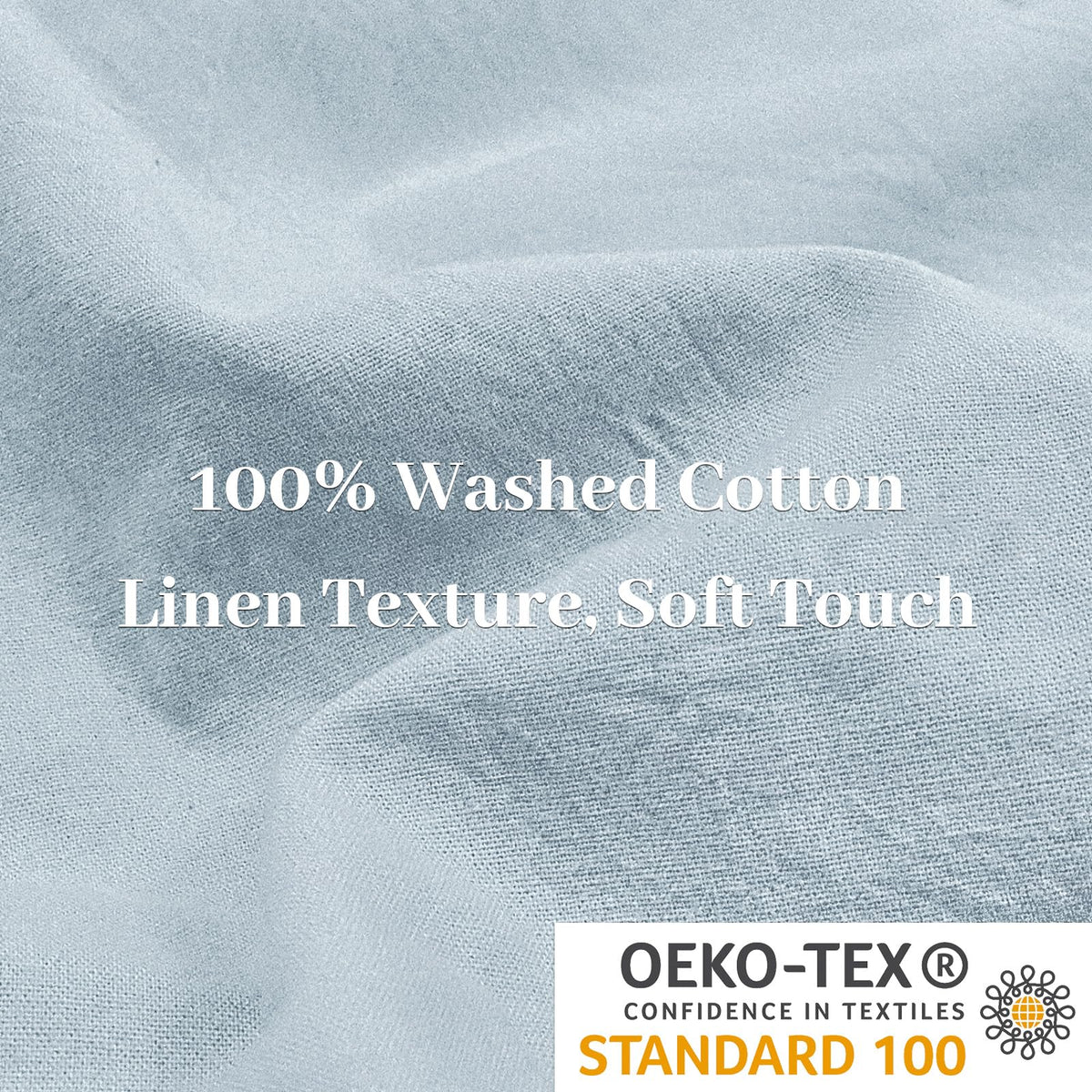 Pure Serenity Solid Organic Cotton Duvet Cover & Pillowcase Set