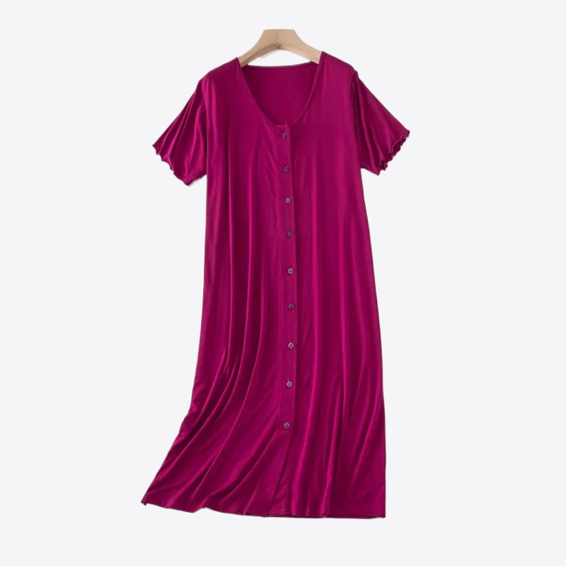 Petal Pink Viscose Womens Nightgown