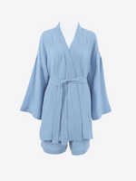 Azure Sky Calm Lounge 100% Cotton Womens Pajama Set