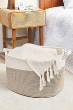 Cedar Lake 100% Cotton Storage Basket