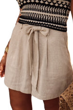 Golden Dune Viscose Linen Womens Shorts