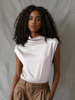 Pink Azalea High Stretch Pull Over Viscose Womens Blouse