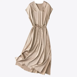 Toffee Syrup Mulberry Silk Womens Dress