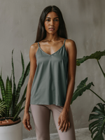 Ivory Orchid V-Neck Basic Viscose Womens Tank