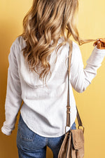 Peony Dawn none casual linen Womens hooded blouse