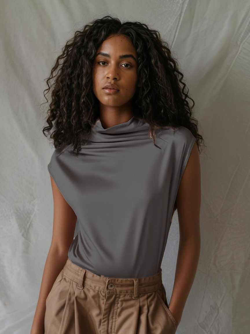 Pink Azalea High Stretch Pull Over Viscose Womens Blouse