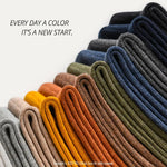 Autumn Foilage 5 Pcs 100% Cotton Mens Socks | Hypoallergenic - Allergy Friendly - Naturally Free