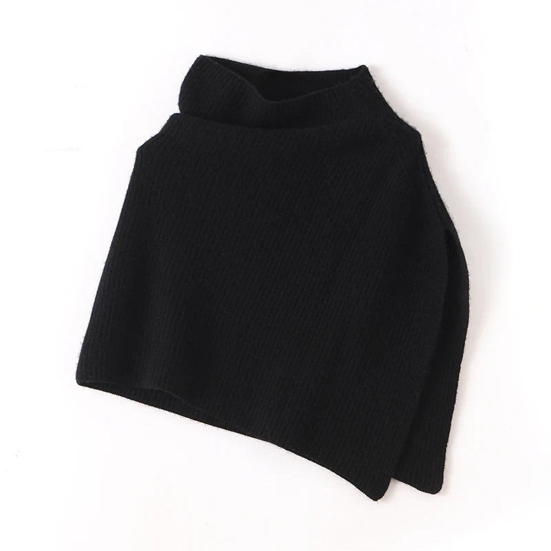 Birch Berries Knit Neck Cape Cashmere Womens Scarf | Hypoallergenic - Allergy Friendly - Naturally Free