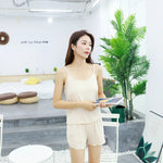 Blueberry Orchard Tank & Shorts Viscose Womens Lounge Set | Hypoallergenic - Allergy Friendly - Naturally Free