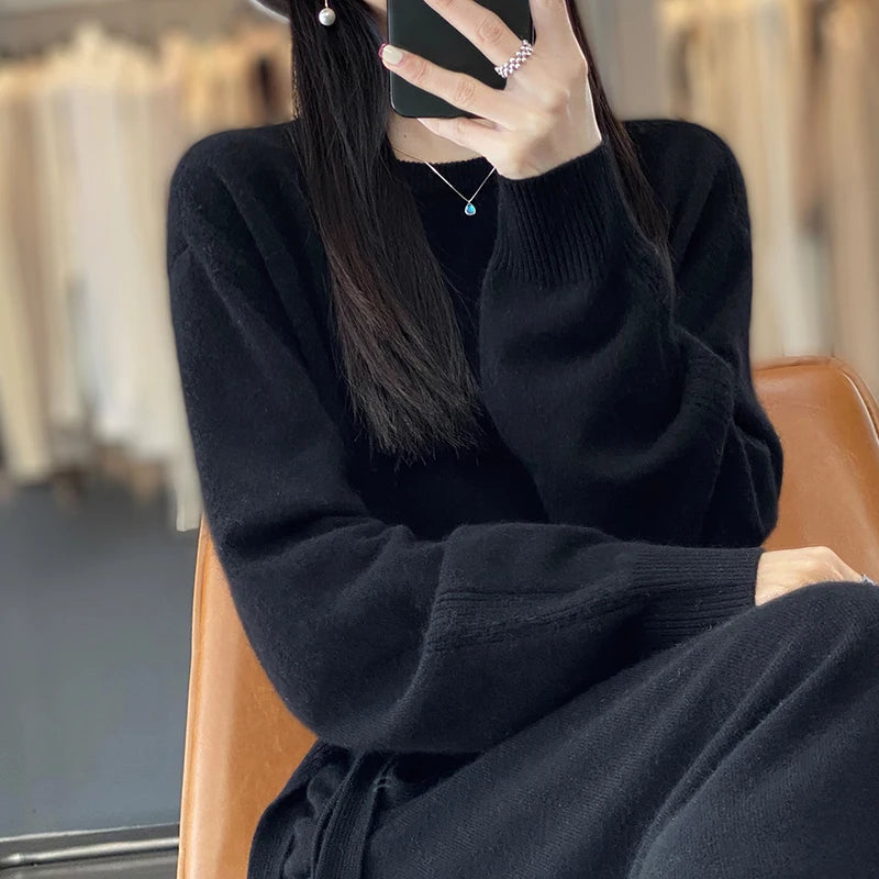 Camel Dusk Knit Cashmere Dress | Hypoallergenic - Allergy Friendly - Naturally Free