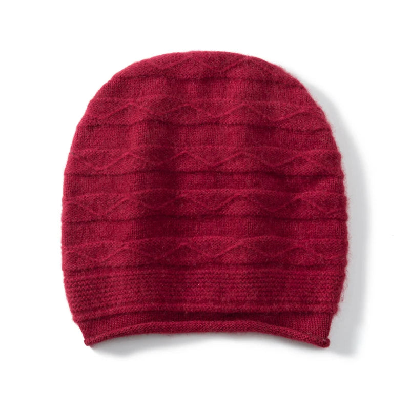Cinnamon Rolls Knit Cashmere Womens Hat | Hypoallergenic - Allergy Friendly - Naturally Free
