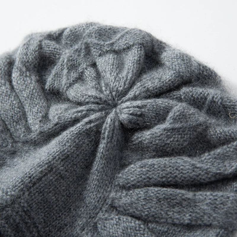 Cinnamon Rolls Knit Cashmere Womens Hat | Hypoallergenic - Allergy Friendly - Naturally Free