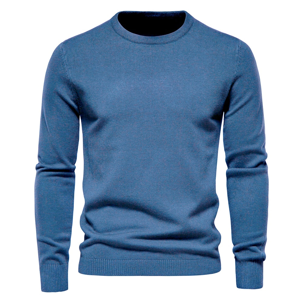 Citrus Lemon Long Sleeve Mens Sweater | Hypoallergenic - Allergy Friendly - Naturally Free