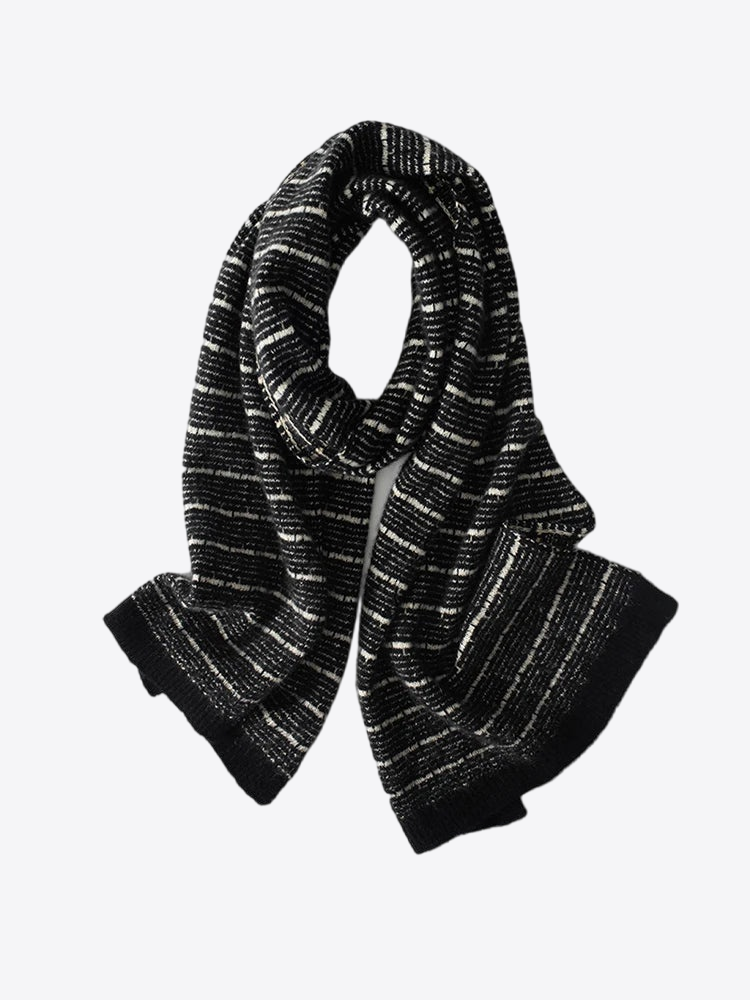Earth Tone Stripes Cashmere Womens & Mens Scarf | Hypoallergenic - Allergy Friendly - Naturally Free
