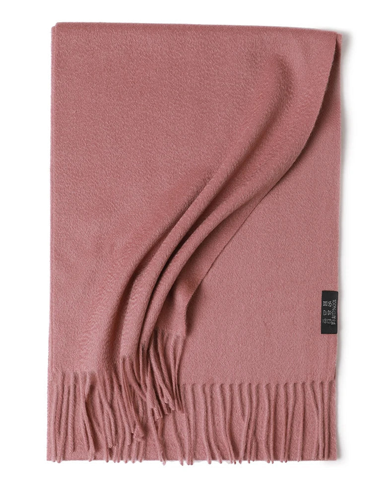 Earthy Tones Tassle Cashmere Womens Scarf | Hypoallergenic - Allergy Friendly - Naturally Free