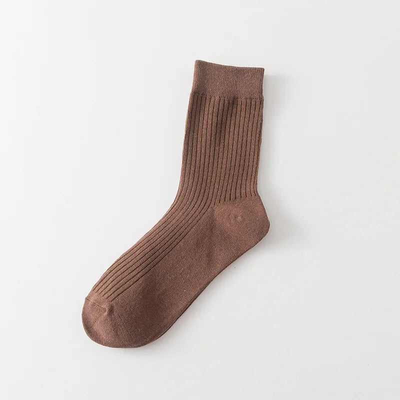 Fall Caviar Ribbed 100% Cotton Mens Socks | Hypoallergenic - Allergy Friendly - Naturally Free