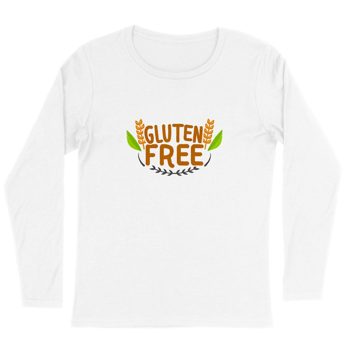 Gluten Free Long Sleeve Organic Cotton Graphic Shirt | Hypoallergenic - Allergy Friendly - Naturally Free