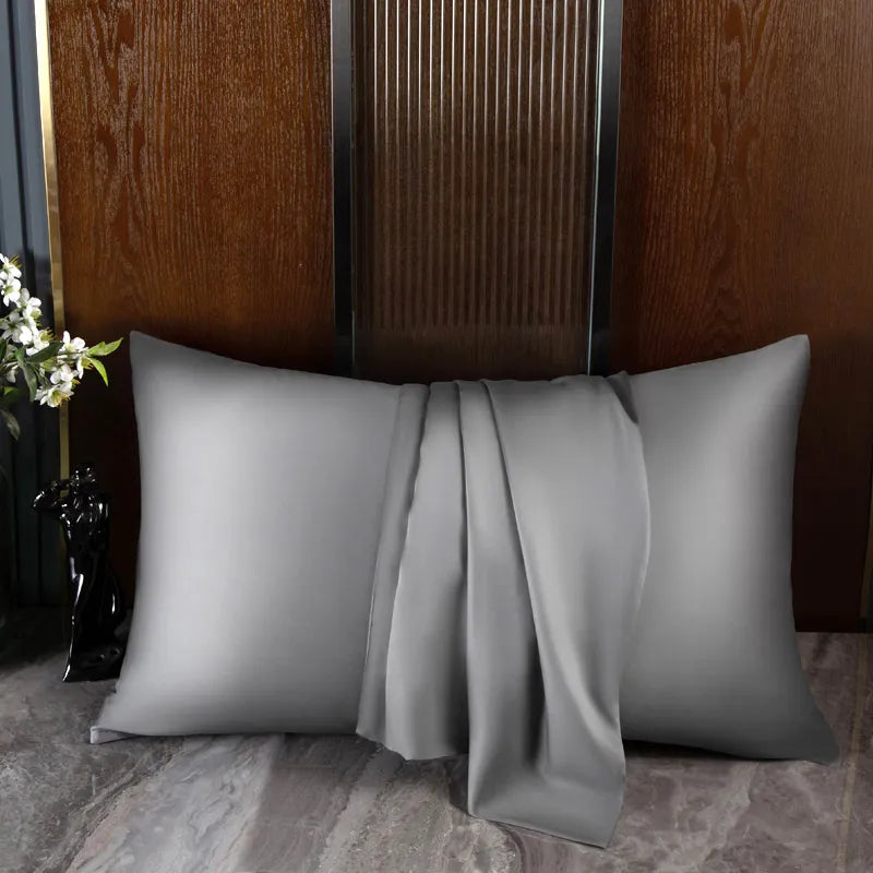 Golden Pear 2Pcs 100% Mulberry Silk Pillowcase With Zipper | Hypoallergenic - Allergy Friendly - Naturally Free