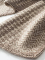 Golden Pear Stripes Knit Cashmere Scarf | Hypoallergenic - Allergy Friendly - Naturally Free
