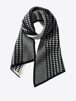 Golden Pear Stripes Knit Cashmere Scarf | Hypoallergenic - Allergy Friendly - Naturally Free