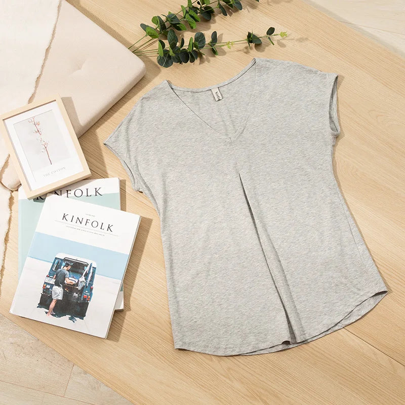 Sunset Breeze (None) Casual Cotton Womens Top