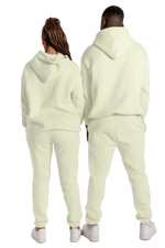 Cloudy Neptune Minimalist Organic Cotton Hoodie Set Mens Sweatsuit