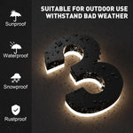 Crimson Sky Floral Outdoor Decoration Acrylic Womens LED Letters