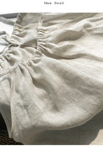 Natural Hues 100% Linen Womens Halter Top