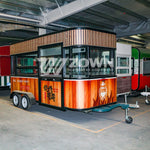 Crimson Forest Floral Steel Unisex Food Cart